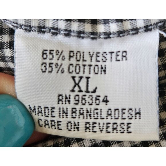 MILI Designs Woman SZ XL Gingham Western Shirt With Embroidered Animals Novelty - Picture 8 of 9